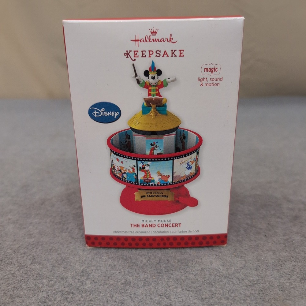 Hallmark Keepsake 2013 Disney Mickey Mouse The Band Concert Magic Ornament - Picture 1 of 5
